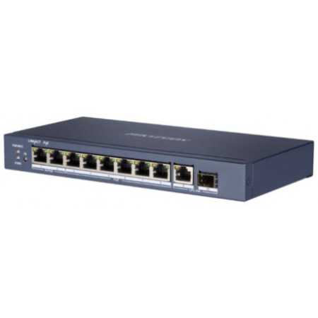 HikVision 8-Port GbE RJ45 PoE (110W) 1GbE RJ45 1G SFP Unamanged Switch