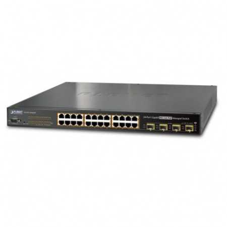 Planet 24P GbE High Power POE 4 SFP Mngd Switch (440W)