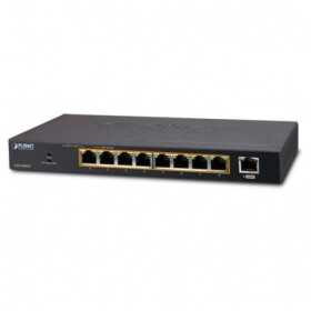 Planet 9-Port PoE Switch (9x 1GbE RJ45 ports with 8x 30w port PoE (120w)Desktop Switch