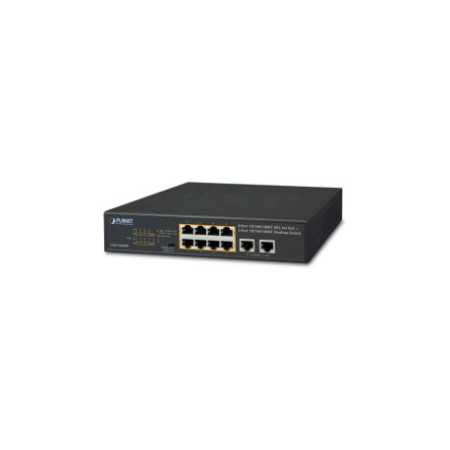 PLANET Gigabit preklopnik (Switch) 10" 10-port 10/100/1000Mbps sa 8-port IEEE 802.3at PoE+ Injector, 1U desktop/rack mou