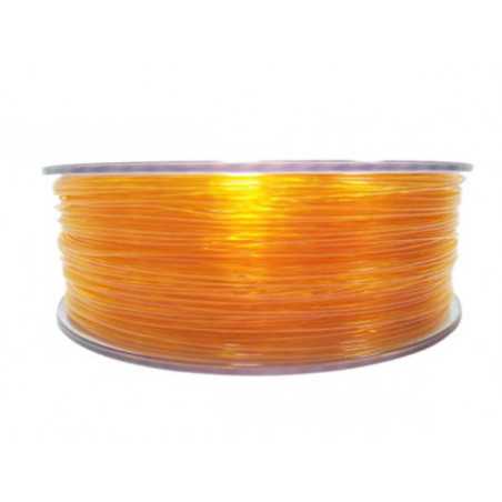 Filament for 3D, PET-G, 1.75 mm, 1 kg, orange tran