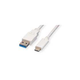 Roline VALUE USB 3.2 Gen 1 kabel, A-C, M/M, 3.0m, bijeli