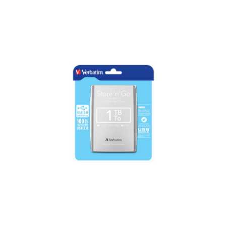 Verbatim 2.5" Store'n'Go 1TB vanjski HDD, USB3.0 Gen1, srebrni