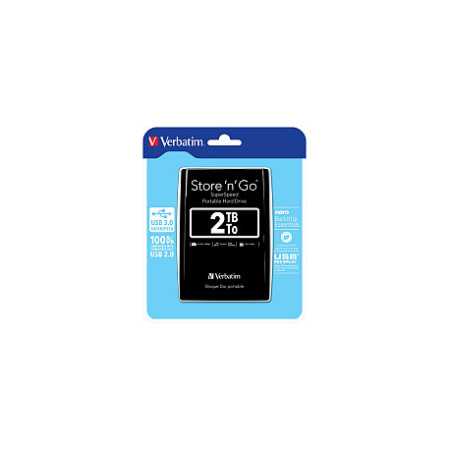 Verbatim 2.5" Store'n'Go 2TB vanjski HDD, USB3.0 Gen1, crni