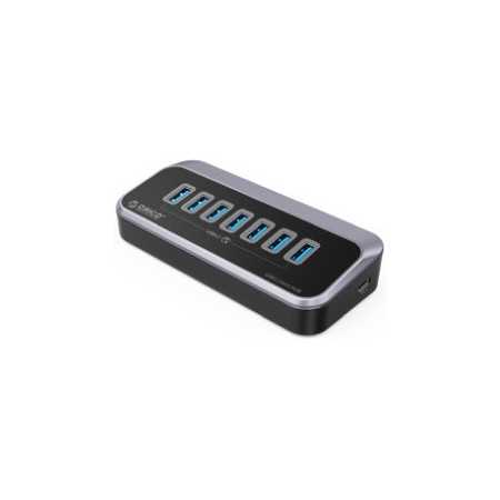 Orico 7-portni USB3.2 hub, crni (ORICO-M3U3-7A-05-BK-BP)