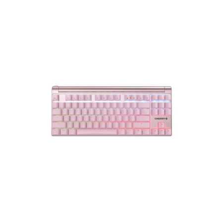 Cherry MX 8.0 svjetleća (RGB) igraća tipkovnica, MX Red, USB, roza