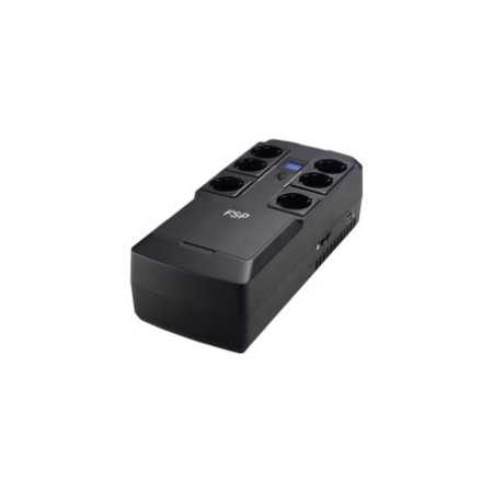 Fortron Source NanoFit 800VA/480W, Offline, 2×USB, 6×Schuko, RJ45, 1×5Ah, 3.5min autonomija@50%