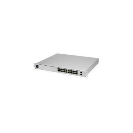 Ubiquiti UniFi Managed 24-port Gigabit L3 Switch, 16-port PoE+, 8-port PoE++, 2×10G SFP+, Rackmount, 400W (USW-PRO-24-Po