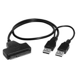Transmedia SATA HDD adapter SATA 17-5 pin plug to USB 2.0